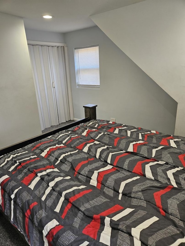 bedroom with carpet floors