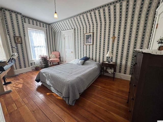 bedroom featuring hardwood / wood-style flooring