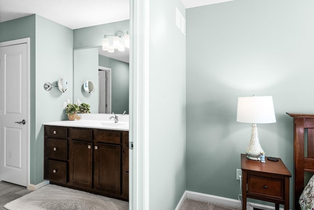 bathroom with vanity