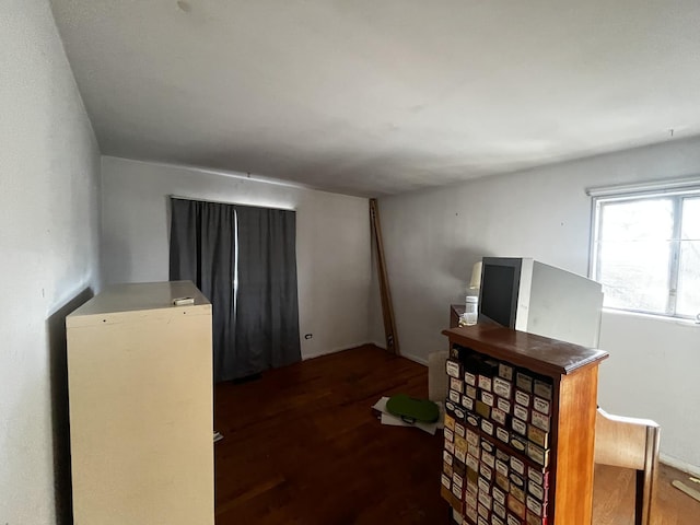 office featuring dark hardwood / wood-style floors