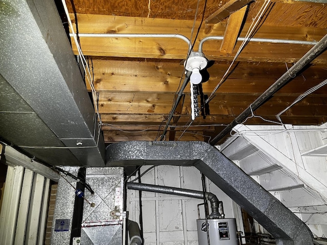 room details featuring water heater