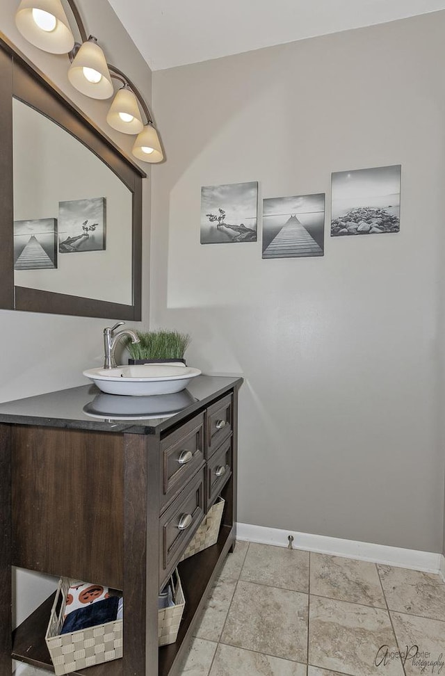 bathroom featuring vanity