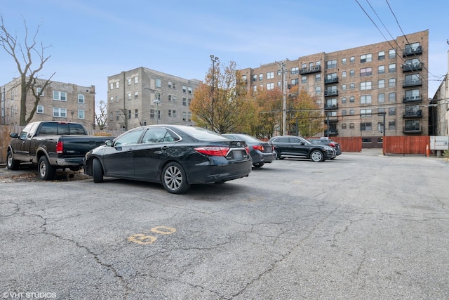 view of uncovered parking lot