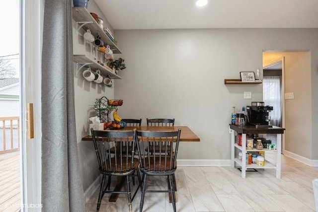 view of dining room