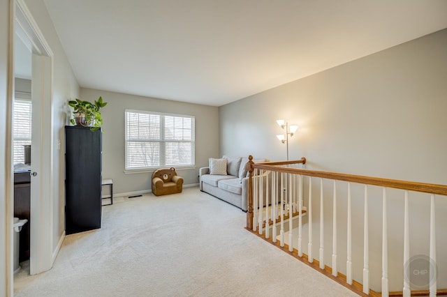 3460 Bradbury Cir, Aurora, IL 60504 - living area with carpet floors and baseboards