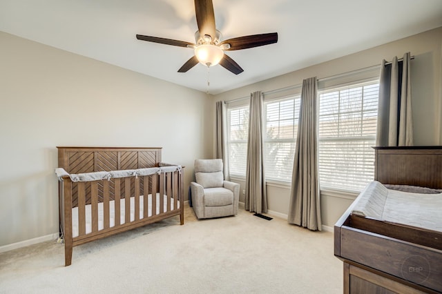 3460 Bradbury Cir, Aurora, IL 60504 - bedroom with multiple windows, light carpet, and baseboards