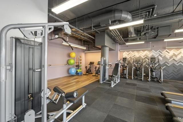 view of exercise room