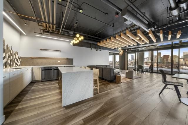 interior space with sink