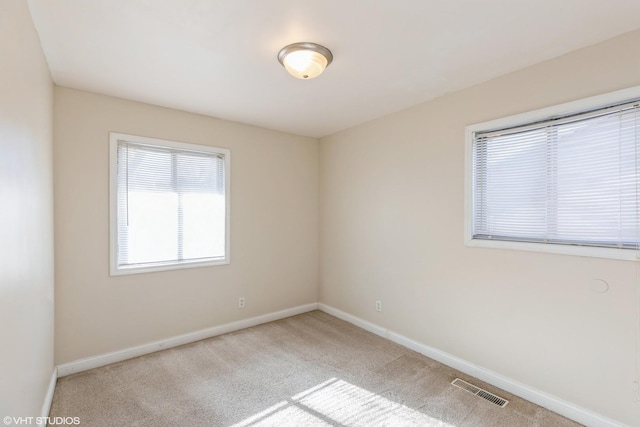 view of carpeted empty room