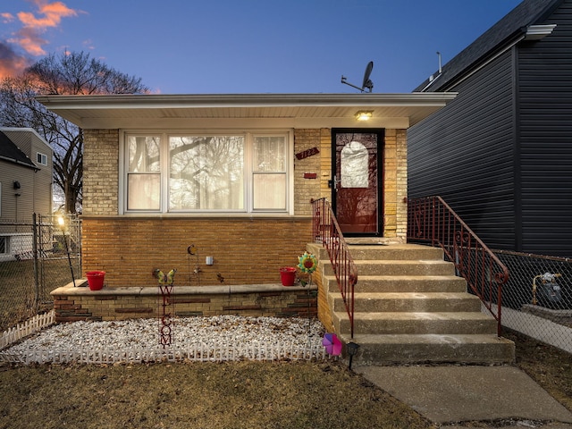 view of front of home