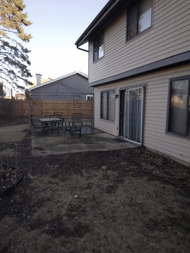 view of yard with a patio