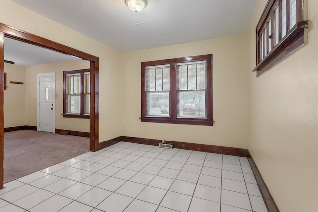 view of carpeted empty room