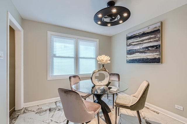 view of dining room