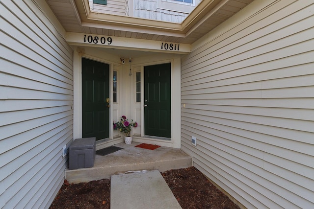 view of property entrance