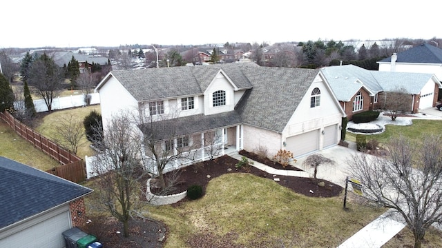 birds eye view of property