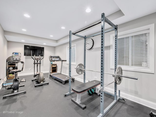 view of exercise room