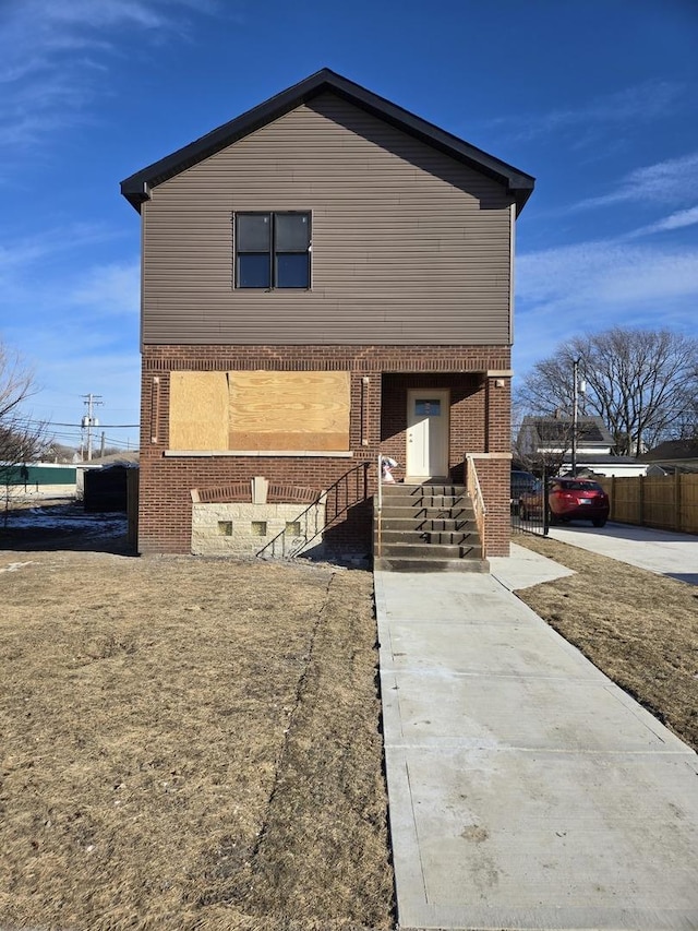 view of front of property