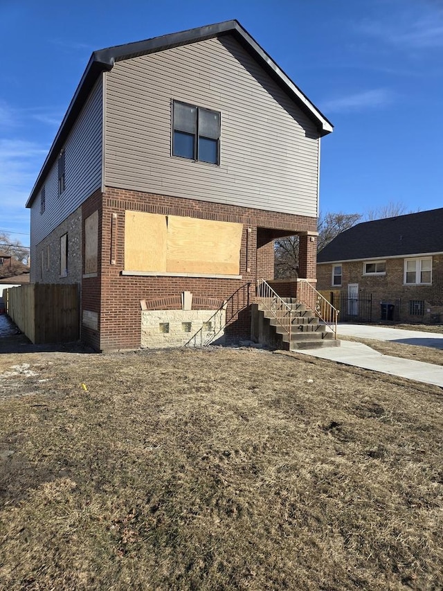 view of rear view of property