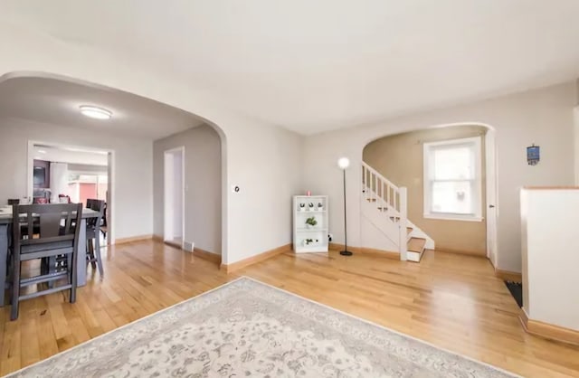 interior space featuring hardwood / wood-style floors