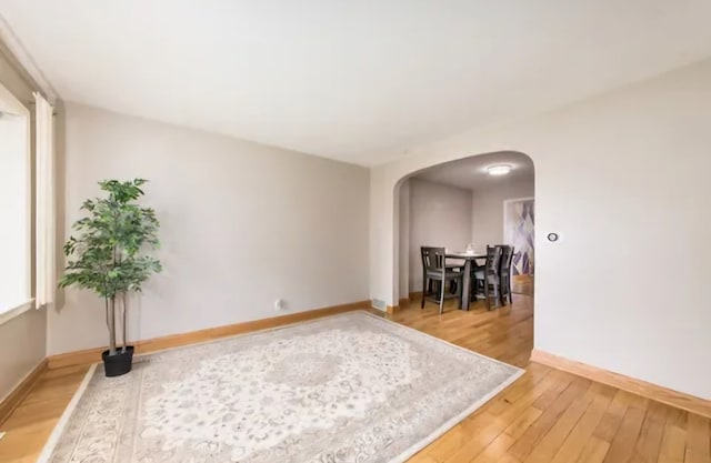 interior space featuring hardwood / wood-style floors