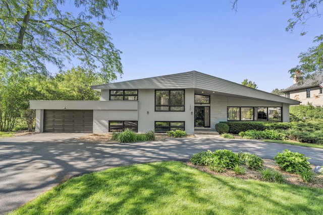 modern home with a garage