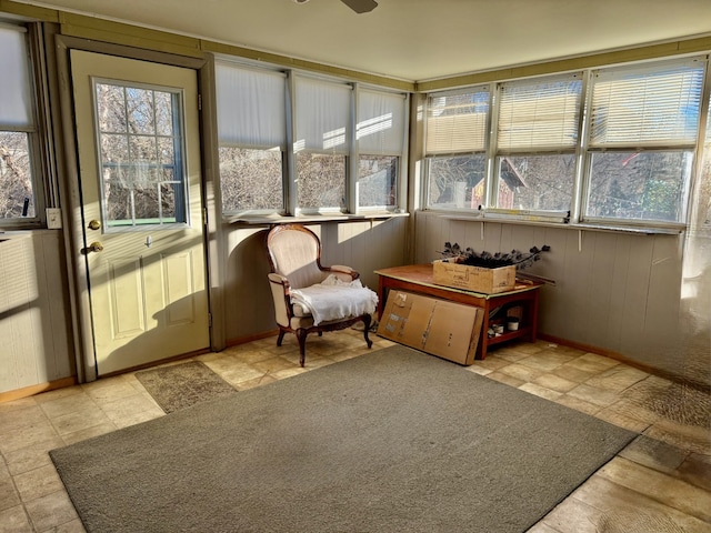 sunroom featuring a healthy amount of sunlight