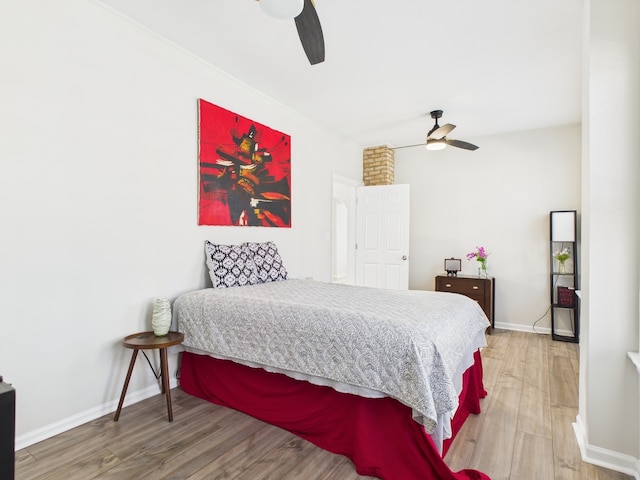 9151 S Normal Ave, Chicago, IL 60620 - bedroom with wood finished floors, baseboards, and ceiling fan