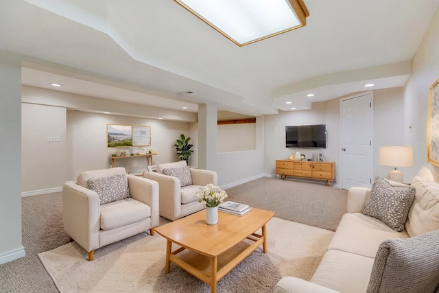 665 S Circle Ave, Port Barrington, IL 60010 - living area featuring light carpet and recessed lighting