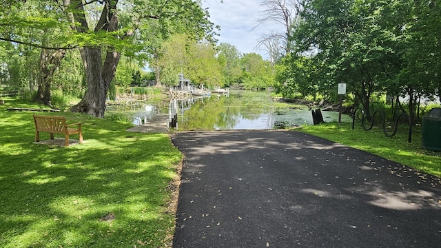 665 S Circle Ave, Port Barrington, IL 60010 - view of road featuring a boat ramp and a water view