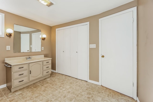 bathroom with vanity