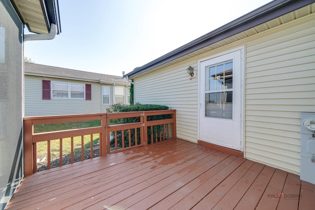 view of wooden terrace