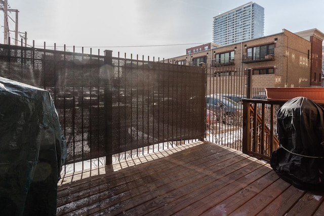 view of wooden terrace