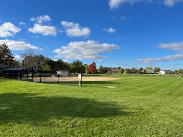 surrounding community featuring a yard