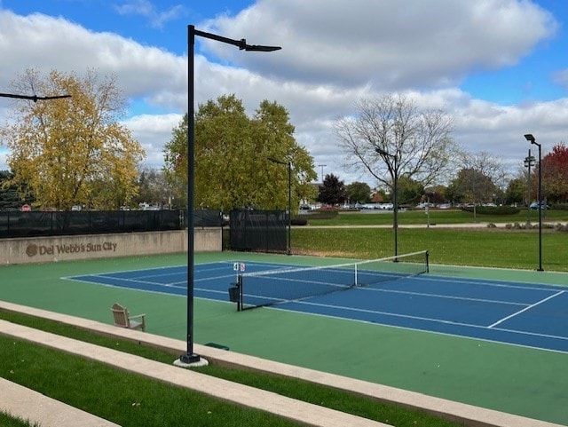 view of tennis court