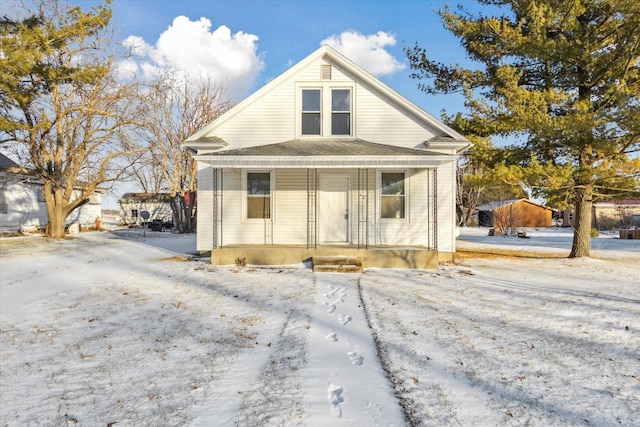 view of front facade with a porch