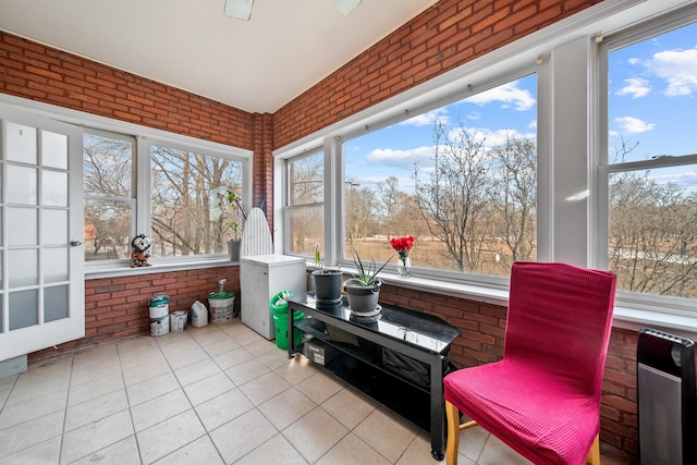 view of sunroom