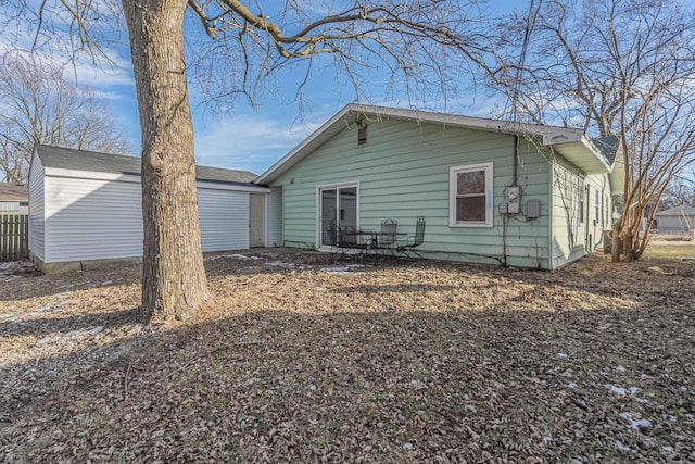 view of rear view of property