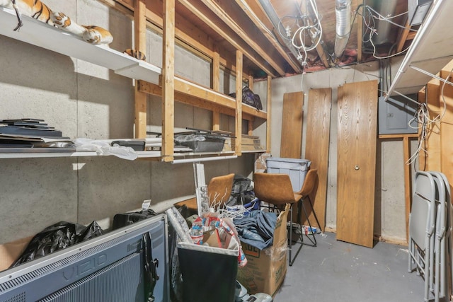 view of storage room