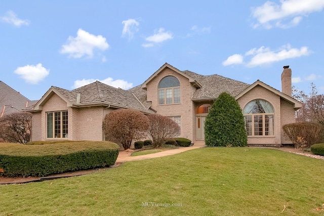 view of front property with a front yard