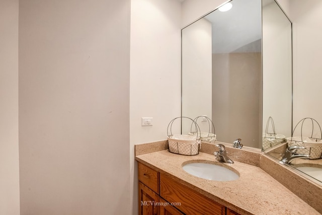 bathroom featuring vanity