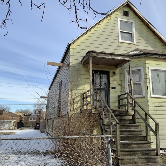 view of bungalow-style house