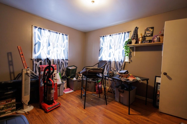 misc room featuring hardwood / wood-style flooring