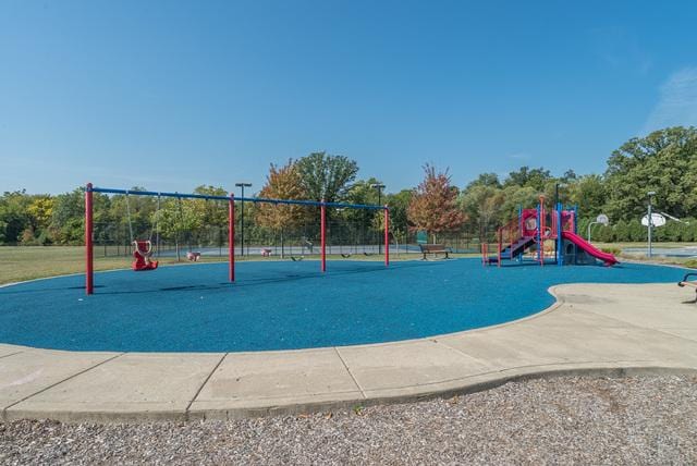 view of jungle gym