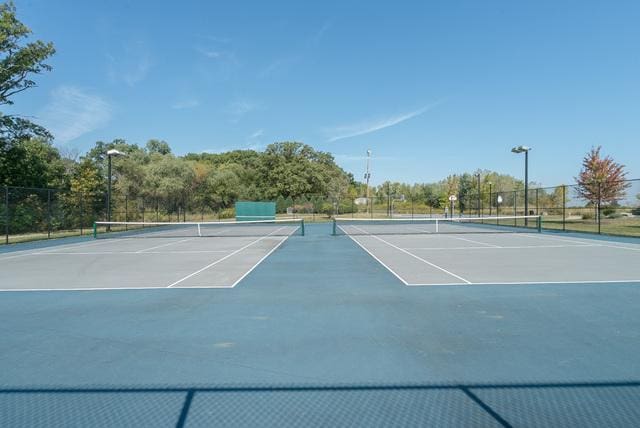 view of tennis court