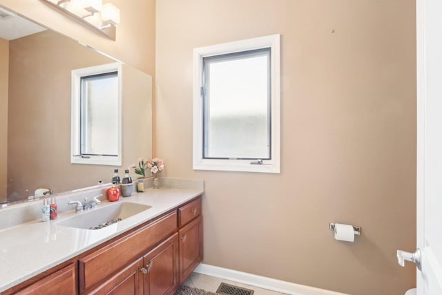 bathroom featuring vanity