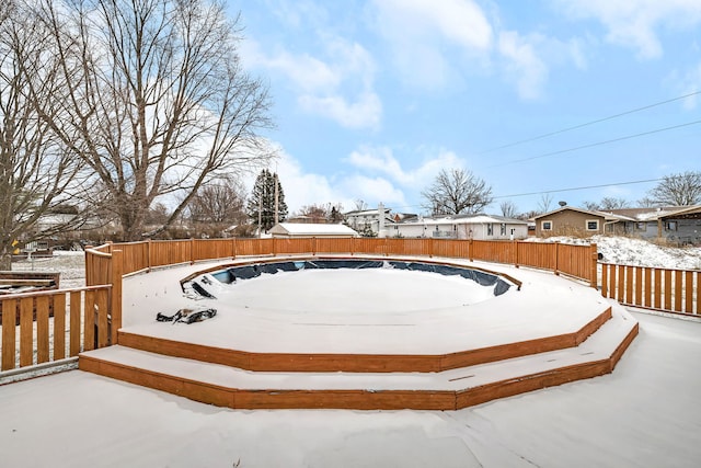 view of snowy yard