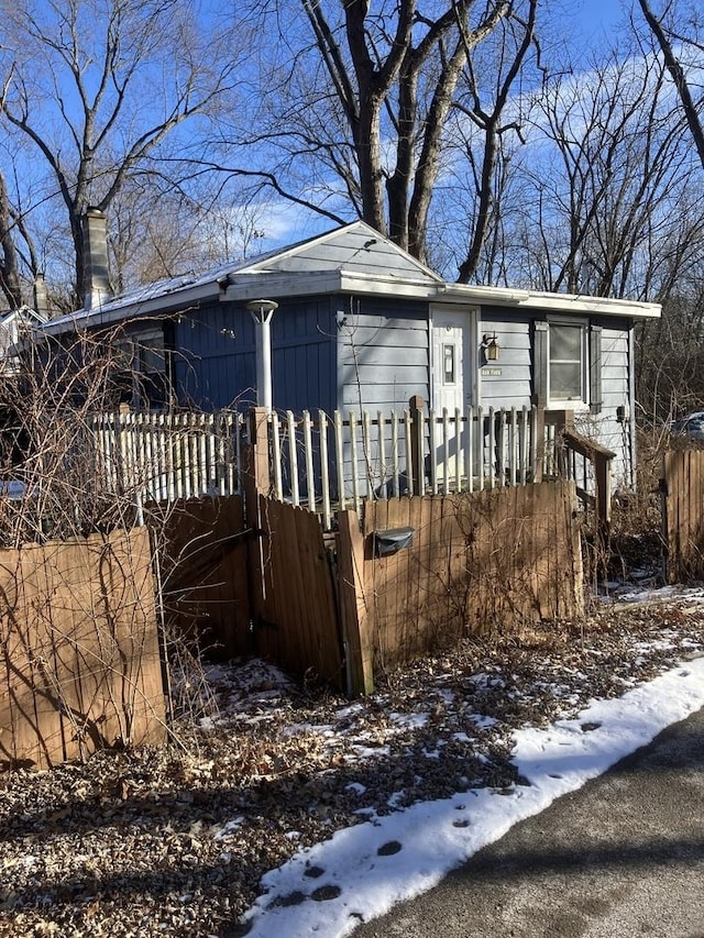 view of front of home