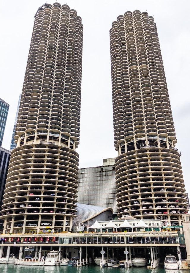 300 N State St Unit 2830, Chicago, IL 60654 - view of building exterior featuring a water view and a cooling unit