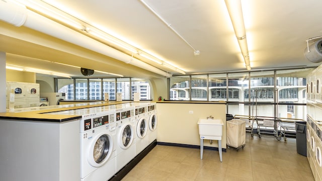 300 N State St Unit 2830, Chicago, IL 60654 - shared laundry featuring estacked washer and dryer and washer and dryer