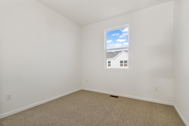 view of carpeted empty room